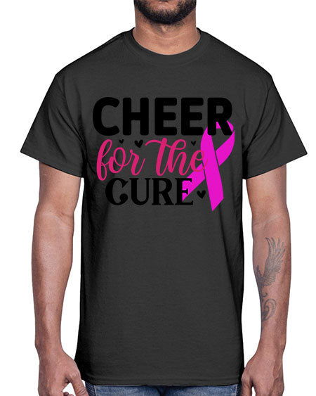 Cheer for the Cure 28#- breast cancer- Cotton Tee