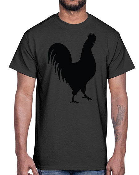 Chicken Silhouette 2#- chicken- Cotton Tee