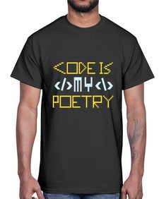 Code is my poetry 21#- computer- Cotton Tee