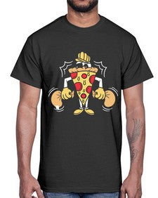 Criminal pizza 77#- cartoon food- Cotton Tee