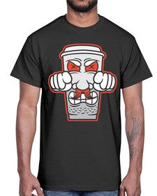 Cup power 78#- cartoon food- Cotton Tee