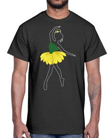 Cute ballet ballerino girls dancing ballet 83#- ballet- Cotton Tee