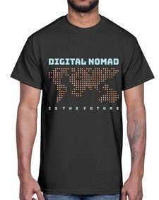 Digital Nomad is the Future 19#- internet- Cotton Tee
