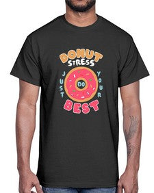 Donut stress 3#- cartoon food- Cotton Tee