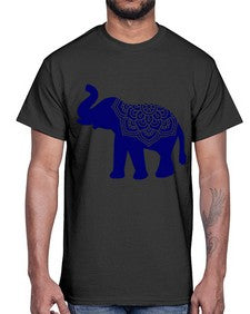 ElephantMandala 414#- mandala- Cotton Tee
