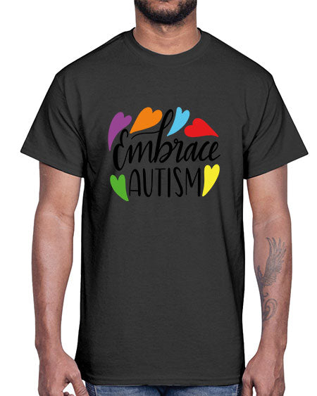 Embrace autism 485#- autism- Cotton Tee