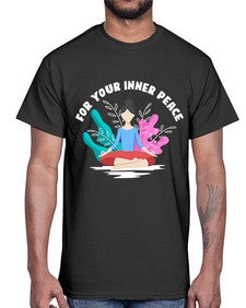 For Your Inner Peace 222#- yoga- Cotton Tee