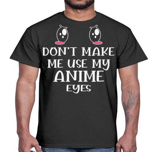 Funny Cute Anime Kawaii Eyes 230#- anime- Cotton Tee