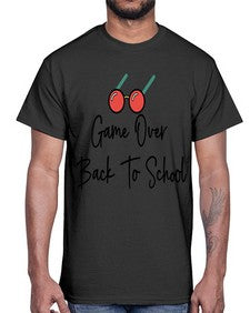 Game Over Back To School one hundred 218#- general school- Cotton Tee