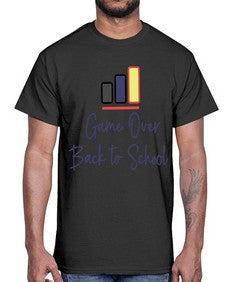 Game Over Back to School 216#- general school- Cotton Tee