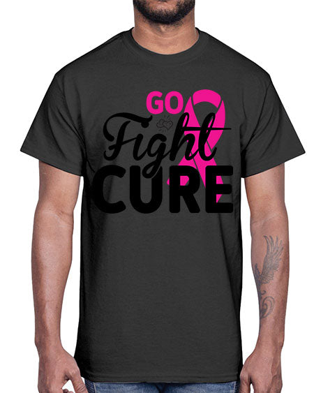 Go Fight Cure 23#- breast cancer- Cotton Tee