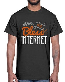 God bless internet 77#- internet- Cotton Tee