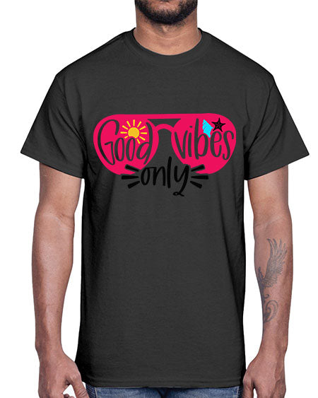 Good Vibes Only Style 42#- summer- Cotton Tee