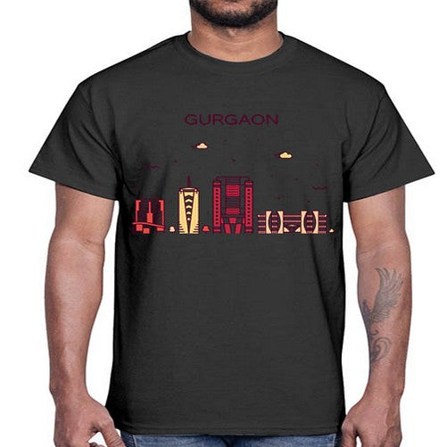 Gurgaon 799#- cities- Cotton Tee