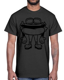 Handsome hotdog 135#- cartoon food- Cotton Tee