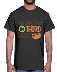 Hanging Out in Third 236#- third grade- Cotton Tee