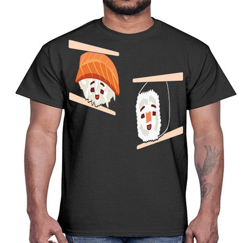 Happy Sushi Anime Kawaii Set Anime 232#- anime- Cotton Tee