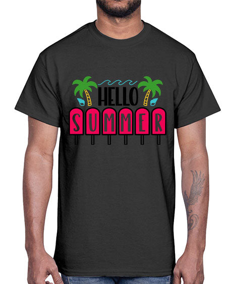 Hello Summer Style 39#- summer- Cotton Tee