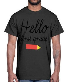 Hello first grade 274#- first grade- Cotton Tee