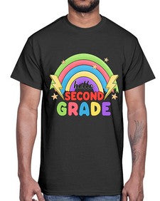 Hello second Grade Rainbow 330#- second grade- Cotton Tee