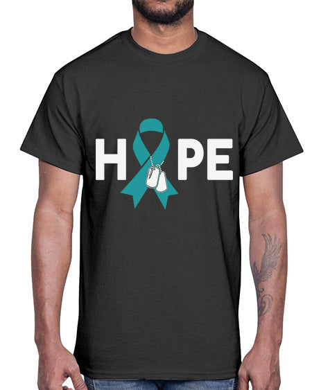 Hope PTSD Awareness Dog tag 21#- PTSD- Cotton Tee