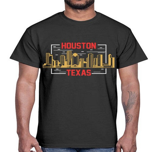 Houston 910#- cities- Cotton Tee