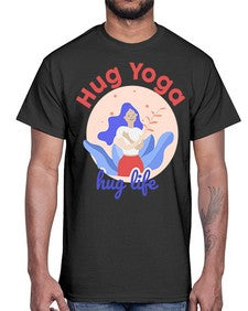 Hug Yoga Hug Life 261#- yoga- Cotton Tee