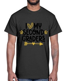 I Love My Second 367#- second grade- Cotton Tee