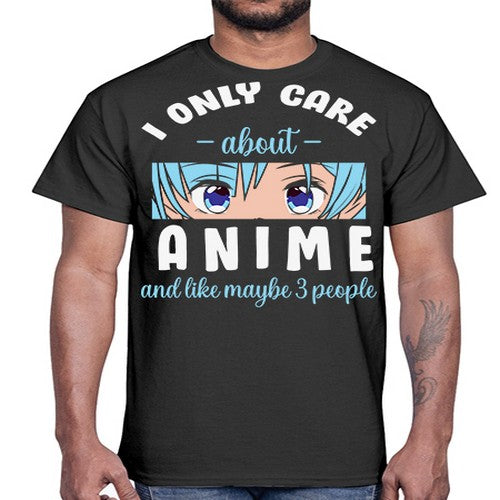 I Only Like People Anime Japanese 241#- anime- Cotton Tee