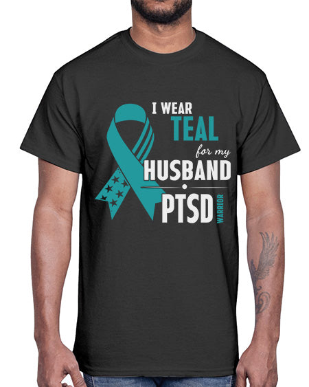 I Wear Teal For My 18#- PTSD- Cotton Tee