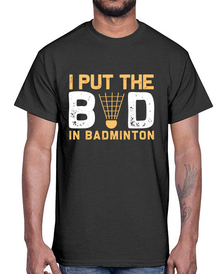 I put the 1097#- badminton- Cotton Tee