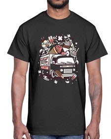 Ice Cream Van 1174#- ice cream- Cotton Tee