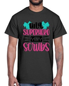 Im A Superhero In Scrubs Style Style 973#- nurse- Cotton Tee
