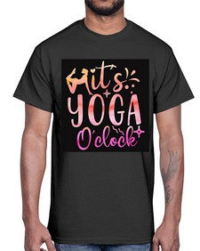 It s yoga O clock  345#- yoga- Cotton Tee