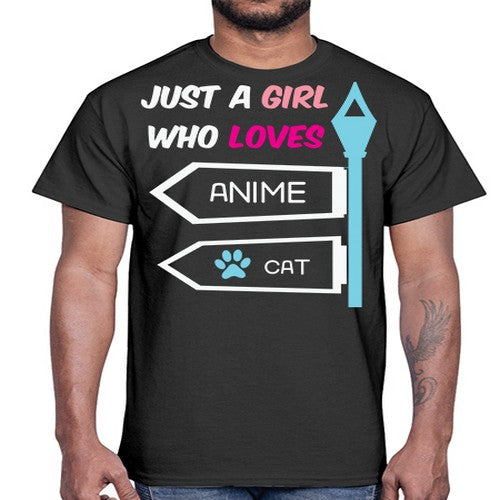 Just A Girl Who Loves Anime 264#- anime- Cotton Tee