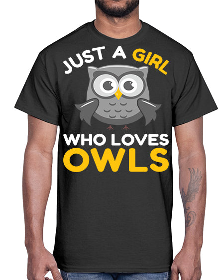 Just a Boy Who Loves A TurtleRabbit 11#- owl- Cotton Tee