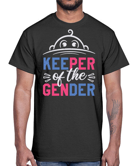 Keeper of the gender Style 135#- baby shower- Cotton Tee