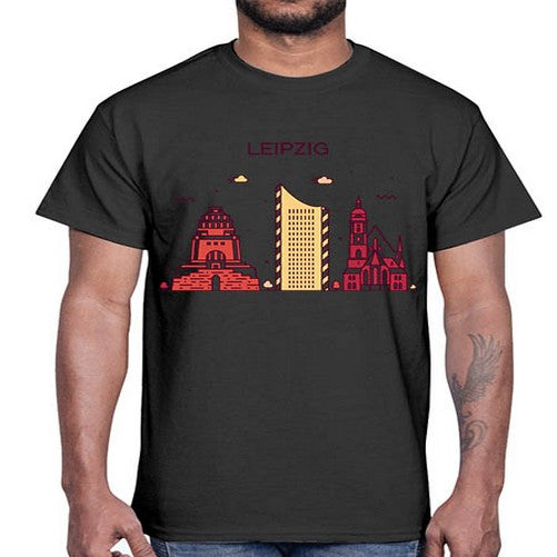 Leipzig 1128#- cities- Cotton Tee
