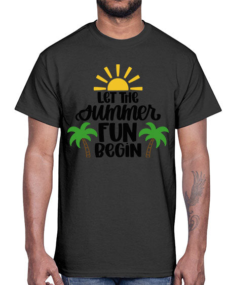 Let The Summer Fun Begin Style 35#- summer- Cotton Tee