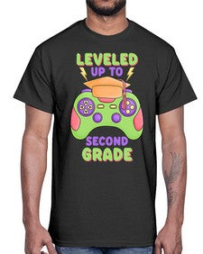 Leveled up to second Grade 471#- second grade- Cotton Tee