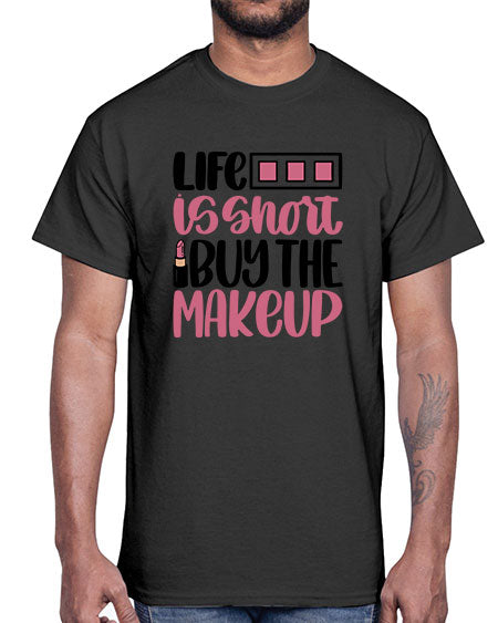 Life Is Short Buy Makeup Style 61#-makeup Cotton Tee