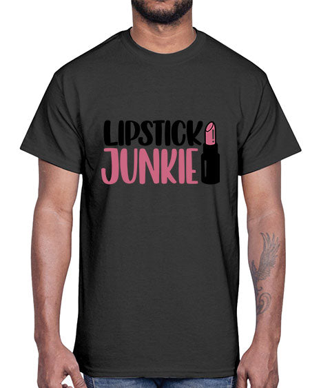 Lipstick Junkie Style 56#-makeup Cotton Tee