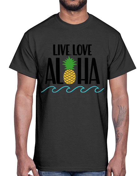 Live Love Aloha Style 30#- summer- Cotton Tee