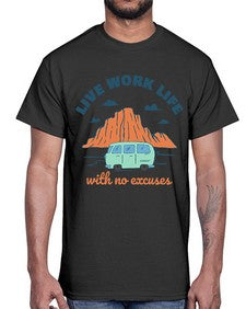 Live Work Life 6#- internet- Cotton Tee
