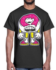 Living donut 159#- cartoon food- Cotton Tee
