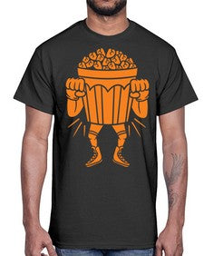 Mad popcorn 164#- cartoon food- Cotton Tee