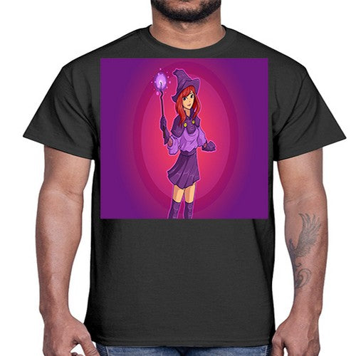 Magician school girl 181#- anime- Cotton Tee