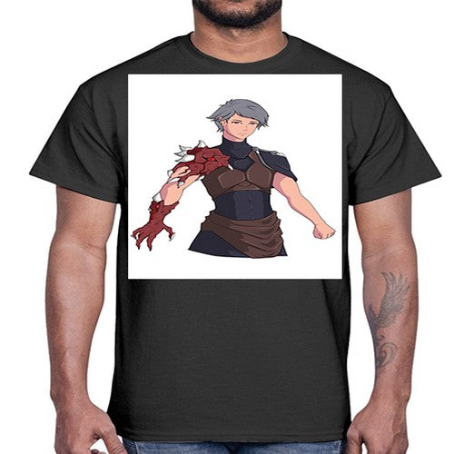 Man has parasite on hand 14#- anime- Cotton Tee