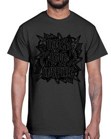 Mandala Teach Love Inspire 763#- mandala- Cotton Tee