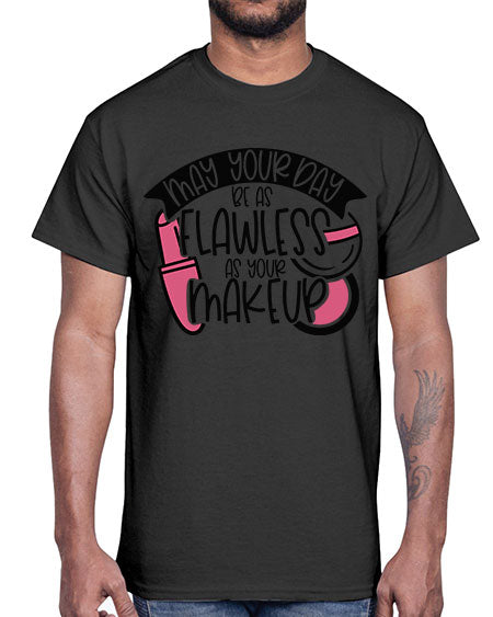 May Your Day Be As Flawless As Your Makeup Style 38#-makeup Cotton Tee